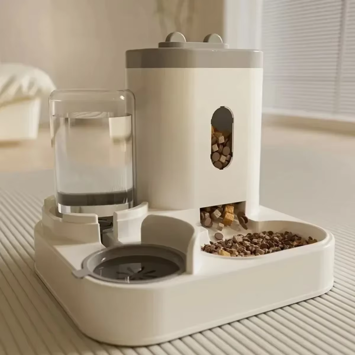 Automatic pet dispenser and Water Dispenser with Large Capacity Storage