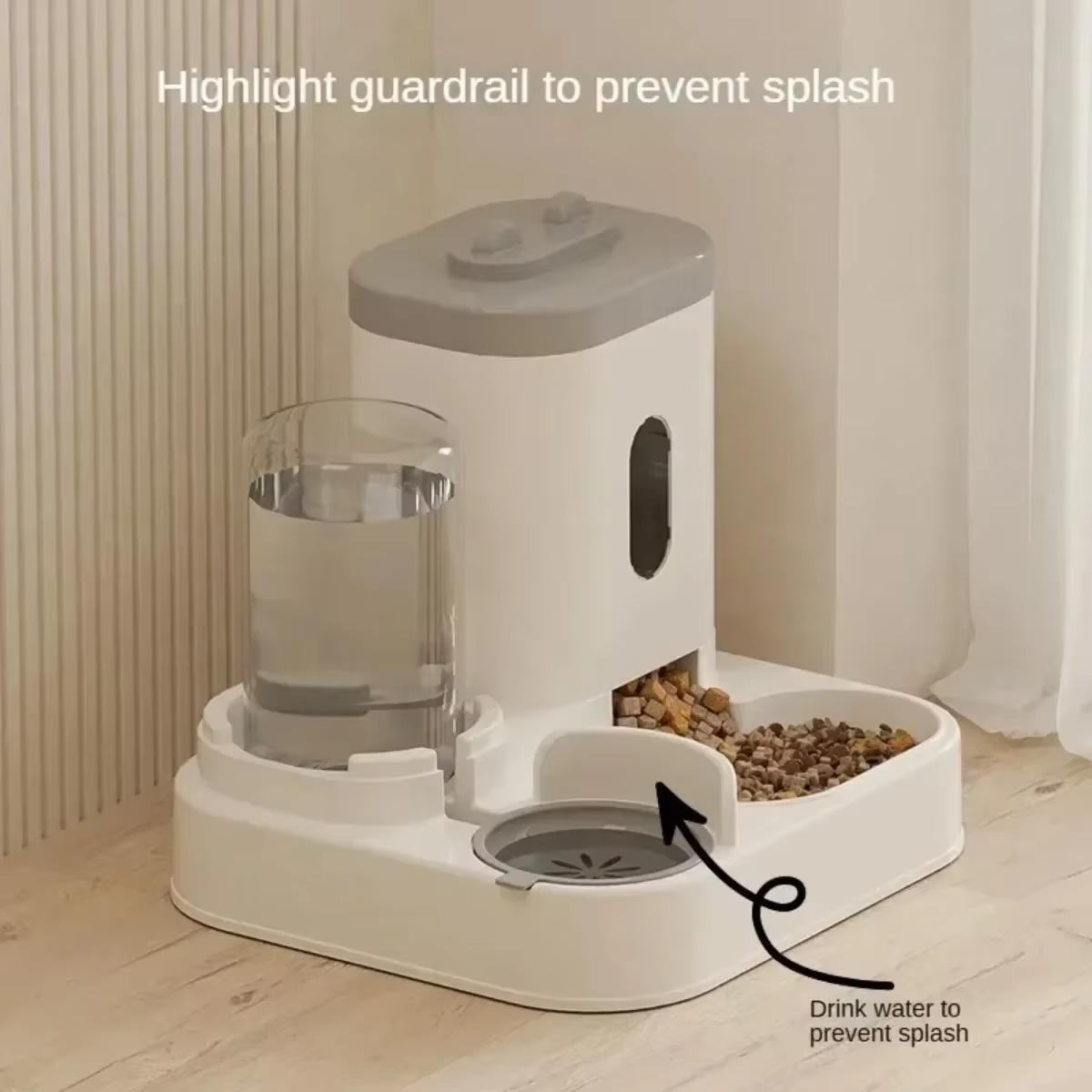 Automatic pet dispenser and Water Dispenser with Large Capacity Storage