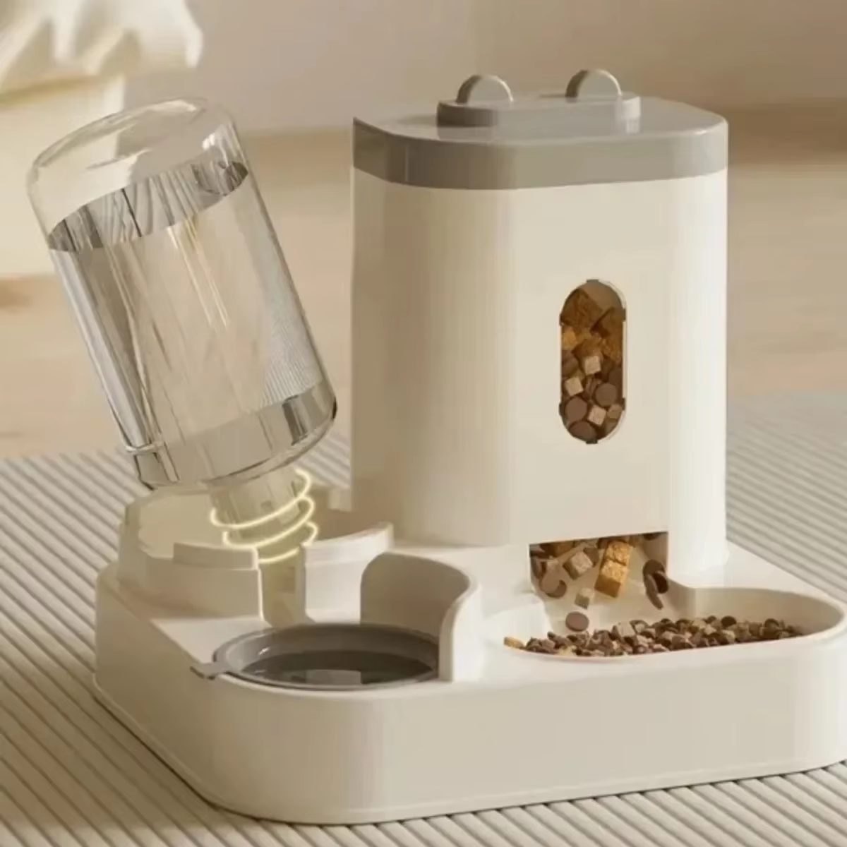 Automatic pet dispenser and Water Dispenser with Large Capacity Storage